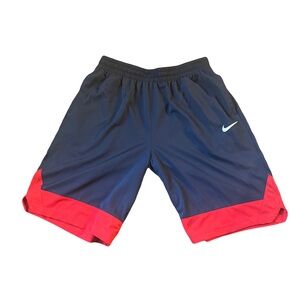Mens Nike Icon Basketball Shorts Size XL Midnight Navy Uni Red White
